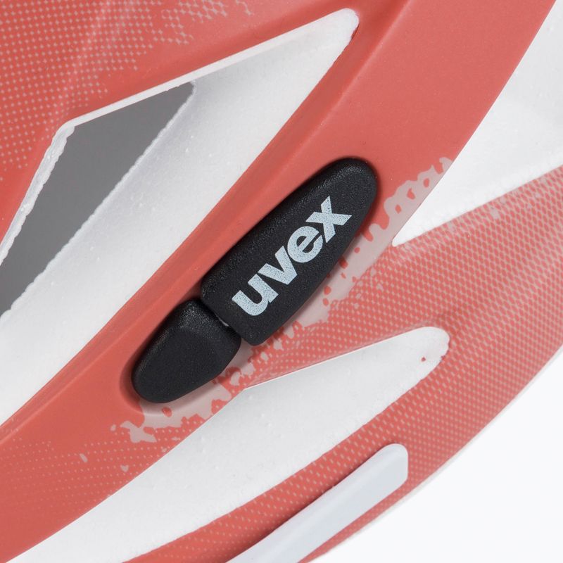Casco da bici UVEX Air Wing CC rosa polvere/pompelmo opaco 6