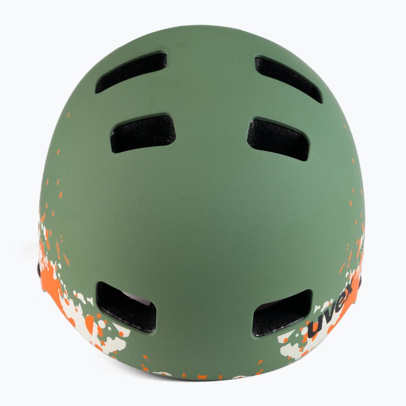 Casco da bici per bambini UVEX Kid 3 CC verde muschio/sabbia opaco 2