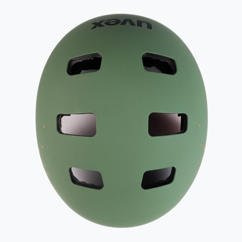 Casco da bici per bambini UVEX Kid 3 CC verde muschio/sabbia opaco 6
