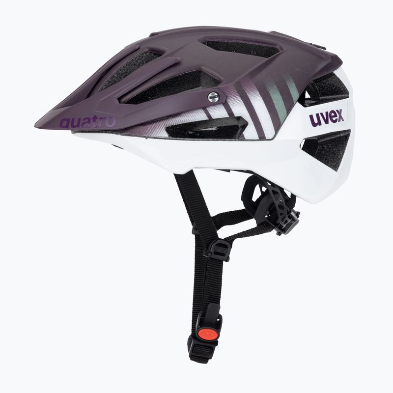 Casco da bici UVEX Quatro CC prugna/bianco opaco 3