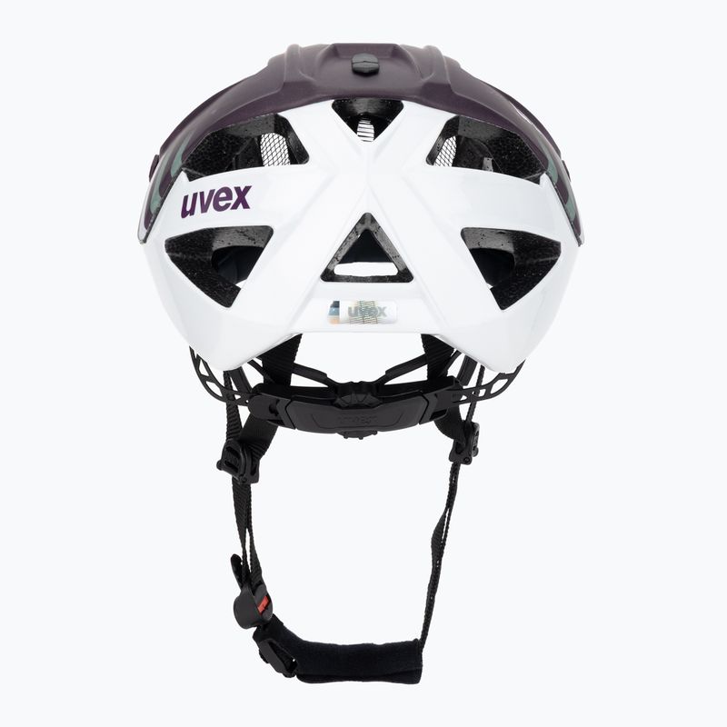 Casco da bici UVEX Quatro CC prugna/bianco opaco 4