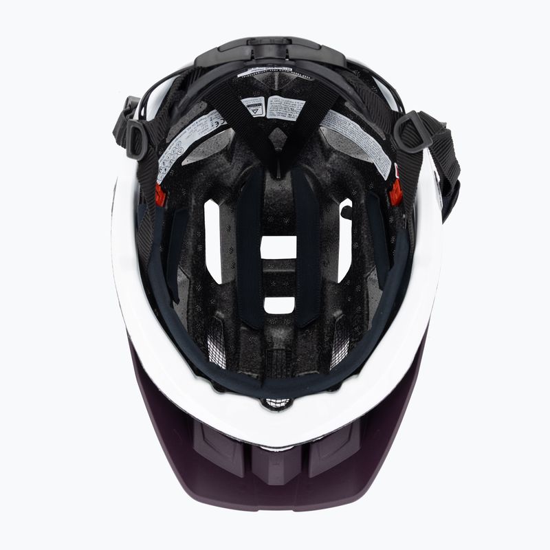 Casco da bici UVEX Quatro CC prugna/bianco opaco 5