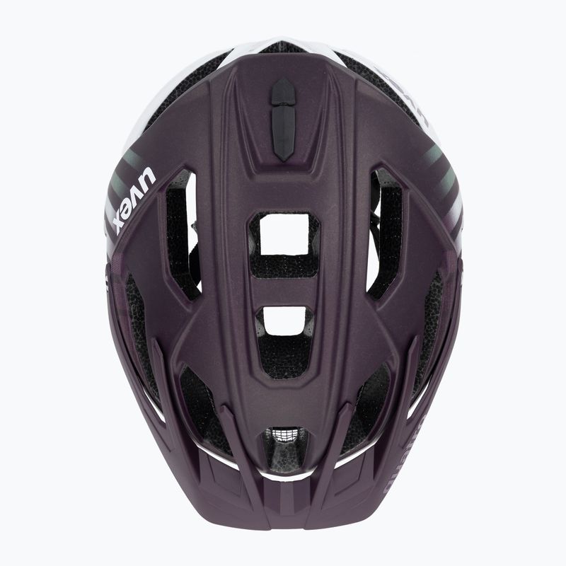 Casco da bici UVEX Quatro CC prugna/bianco opaco 6