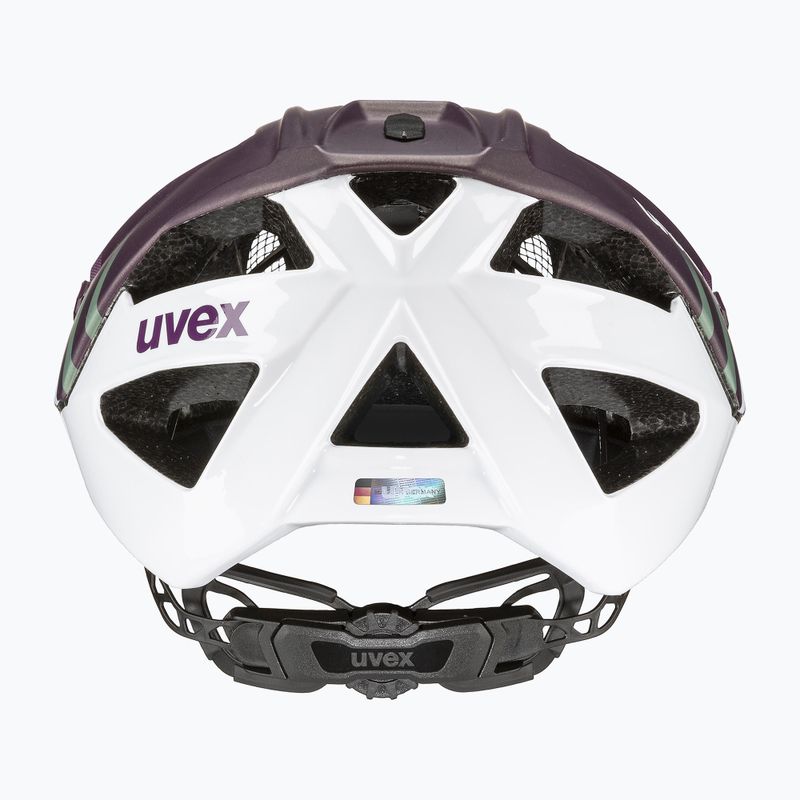 Casco da bici UVEX Quatro CC prugna/bianco opaco 3