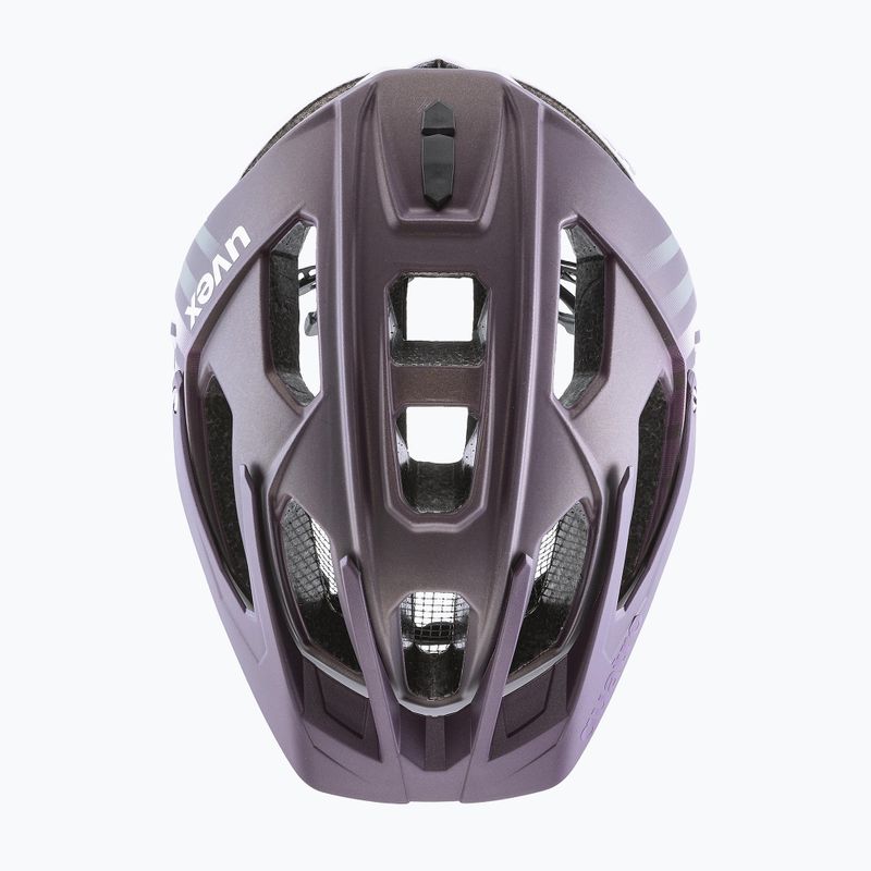 Casco da bici UVEX Quatro CC prugna/bianco opaco 4