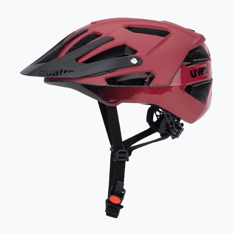 Casco da bici UVEX Quatro CC rosso/nero opaco 3