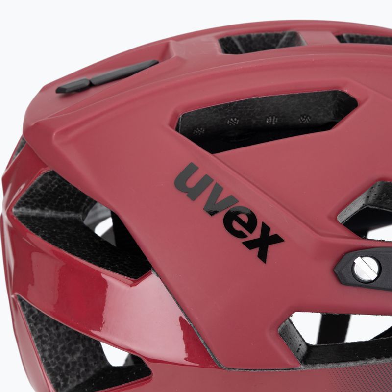 Casco da bici UVEX Quatro CC rosso/nero opaco 7