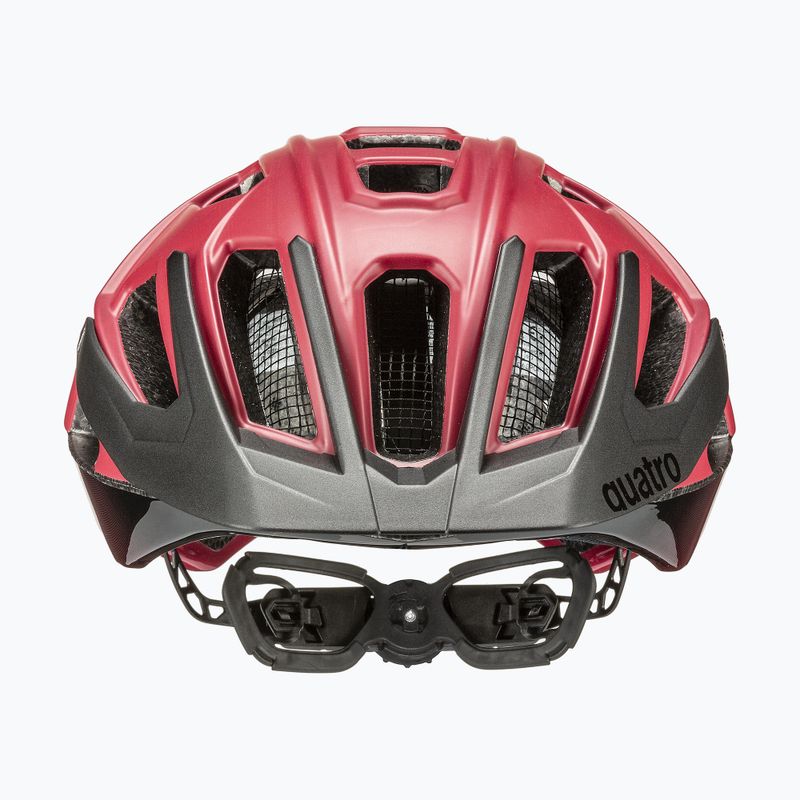 Casco da bici UVEX Quatro CC rosso/nero opaco 2