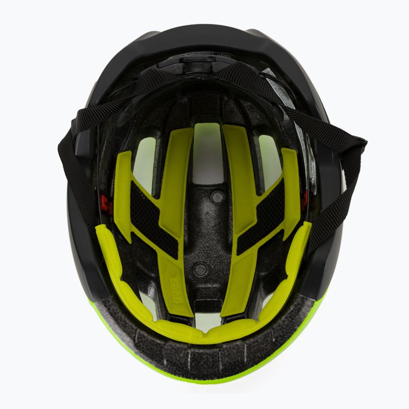 Casco da bici UVEX Rise CC giallo neon/nero 5