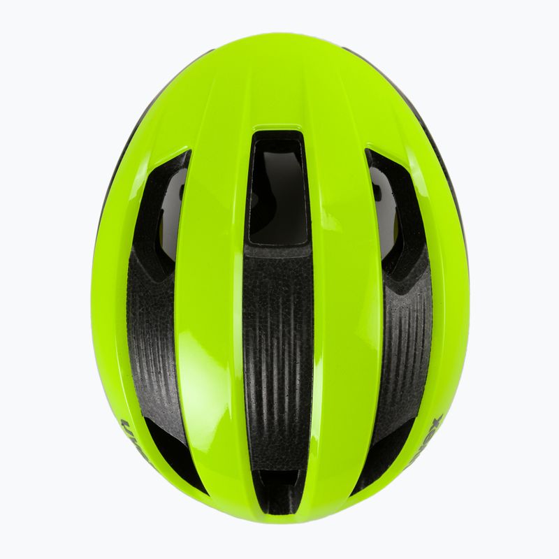 Casco da bici UVEX Rise CC giallo neon/nero 6