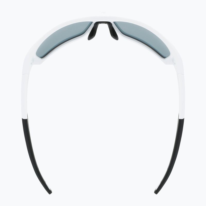 Occhiali da sole UVEX Sportstyle 232 P bianco opaco/polietilene specchiato argento 9