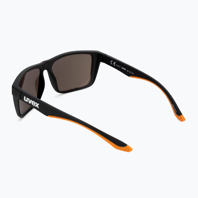 Occhiali da sole UVEX Lgl 50 CV nero opaco/specchio champagne 2