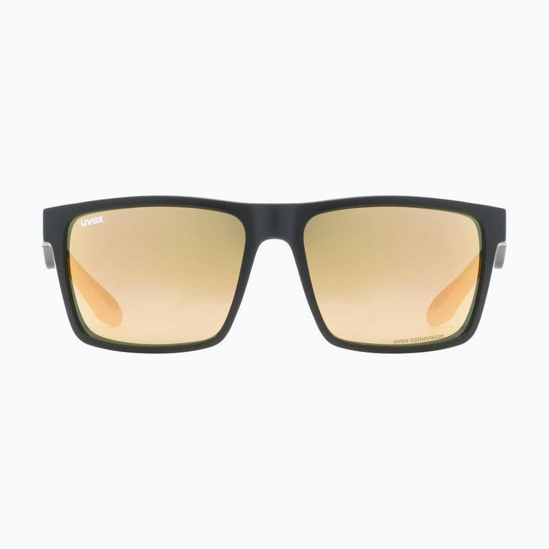 Occhiali da sole UVEX Lgl 50 CV nero opaco/specchio champagne 6
