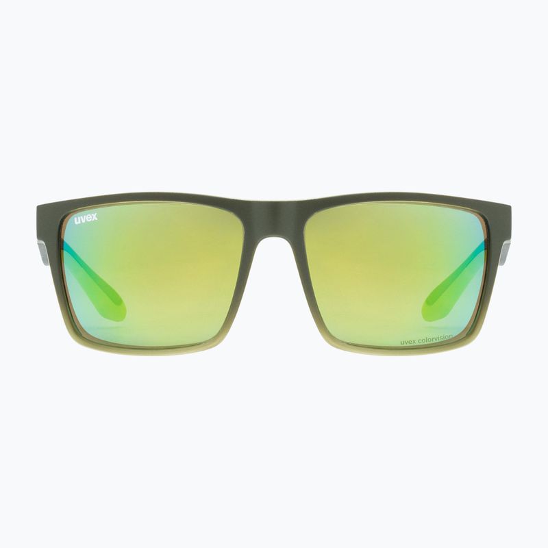 Occhiali da sole UVEX Lgl 50 CV oliva opaca/verde specchio 6
