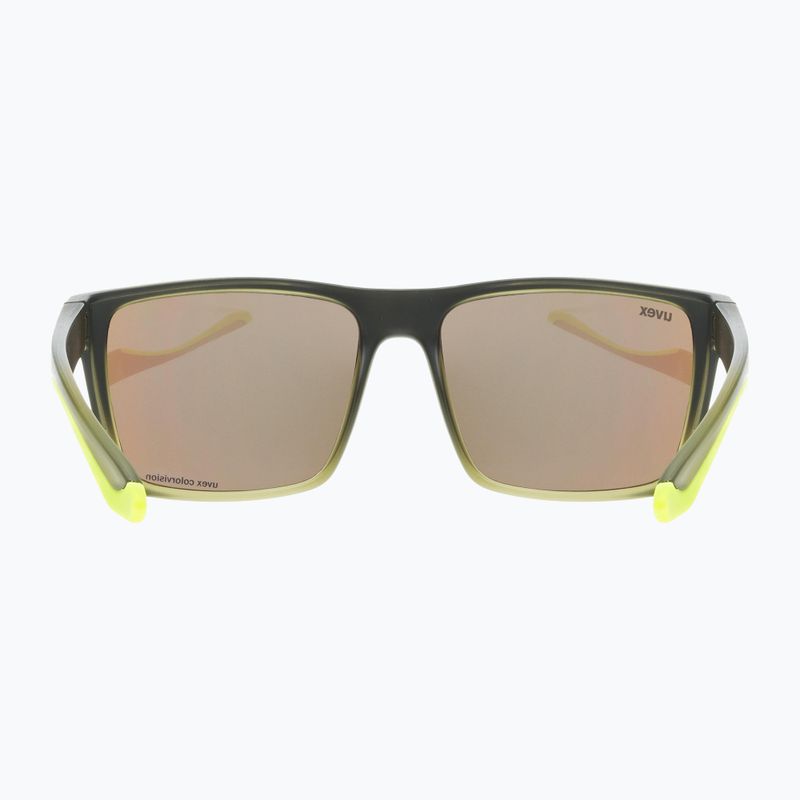 Occhiali da sole UVEX Lgl 50 CV oliva opaca/verde specchio 9