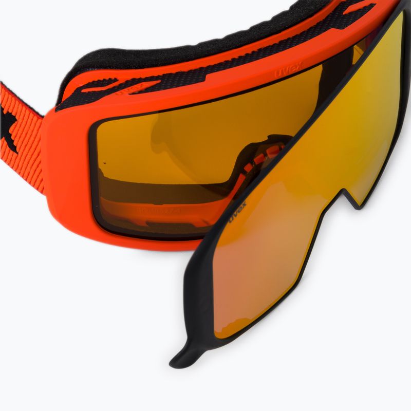 UVEX occhiali da sci Saga To red mat/mirror red/lasergold lite/clear 6