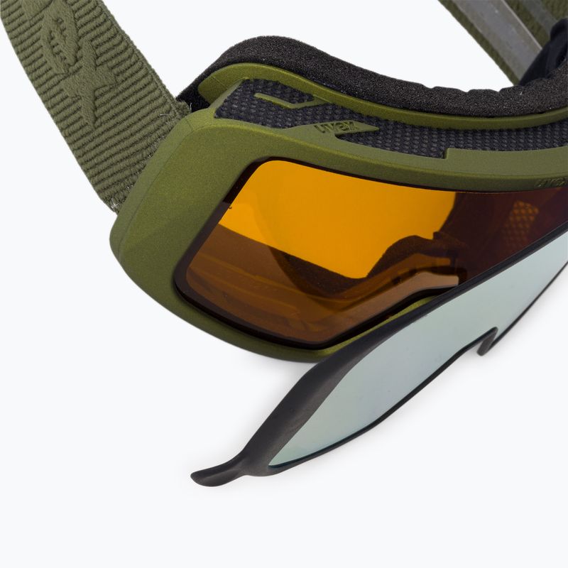 UVEX Saga To croco matt/mirror gold/lasergold lite/clear occhiali da sci 6