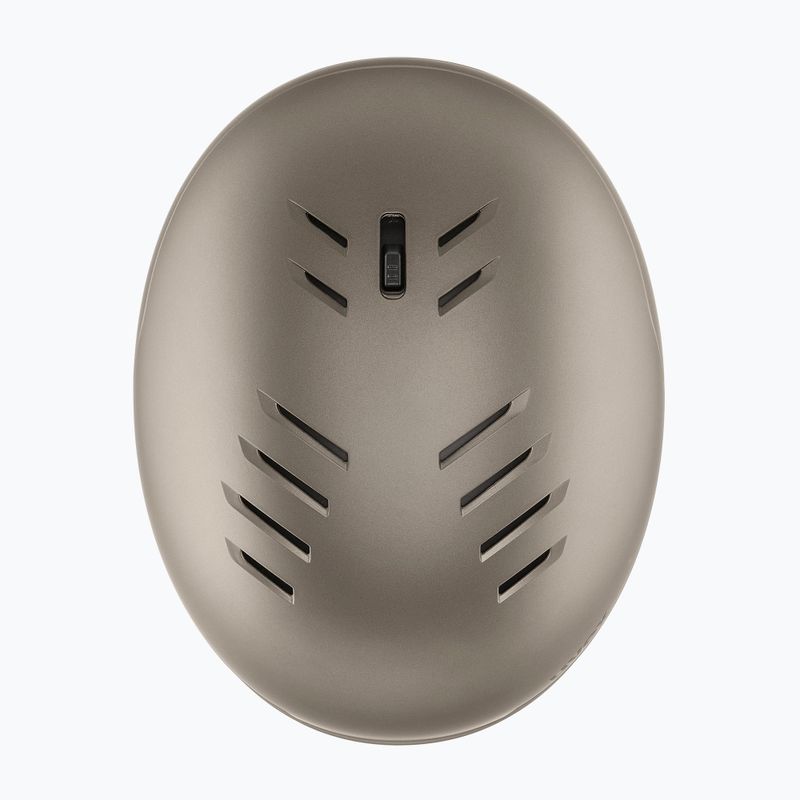 Casco da sci UVEX Wanted Soft oro argento strisce opache 13