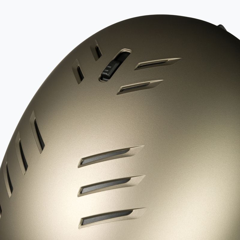 Casco da sci UVEX Wanted Soft oro argento strisce opache 9