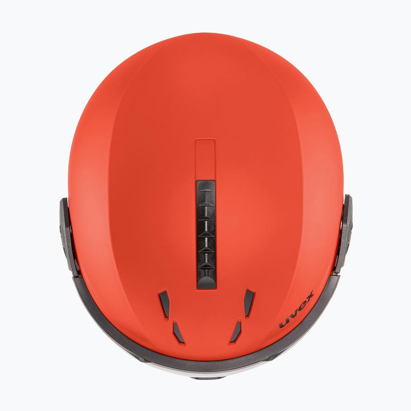Casco da sci UVEX Instinct Visor feroce rosso/nero opaco 13