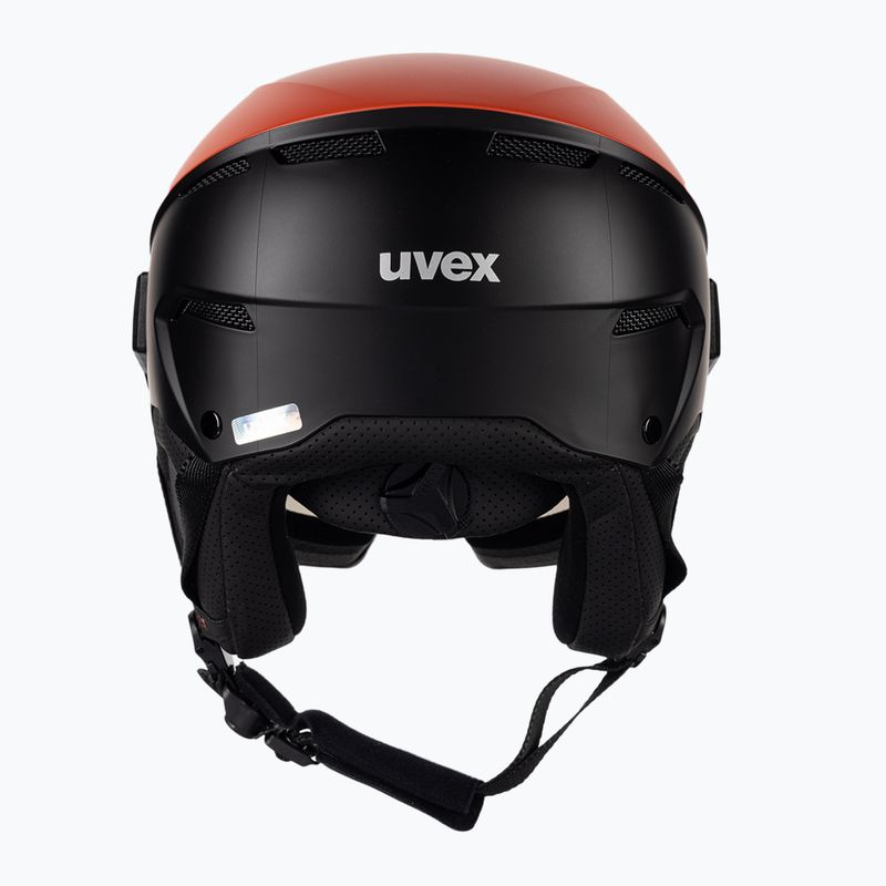 Casco da sci UVEX Instinct Visor feroce rosso/nero opaco 3