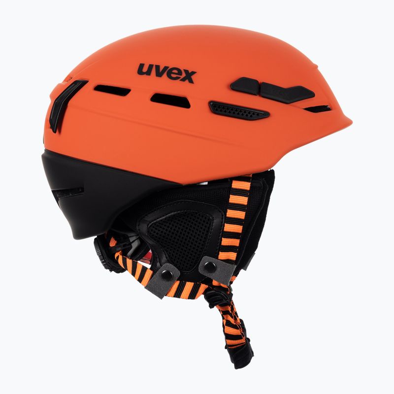 Casco da sci UVEX P.8000 Tour feroce rosso/nero opaco 4