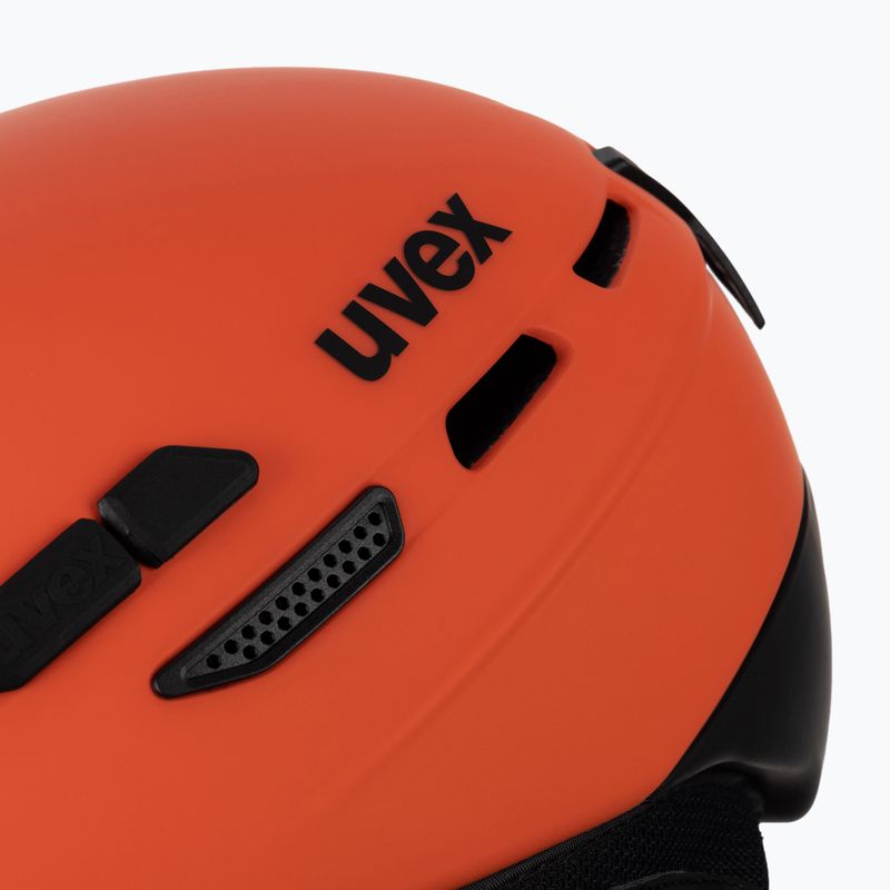 Casco da sci UVEX P.8000 Tour feroce rosso/nero opaco 6