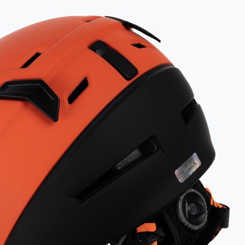 Casco da sci UVEX P.8000 Tour feroce rosso/nero opaco 8
