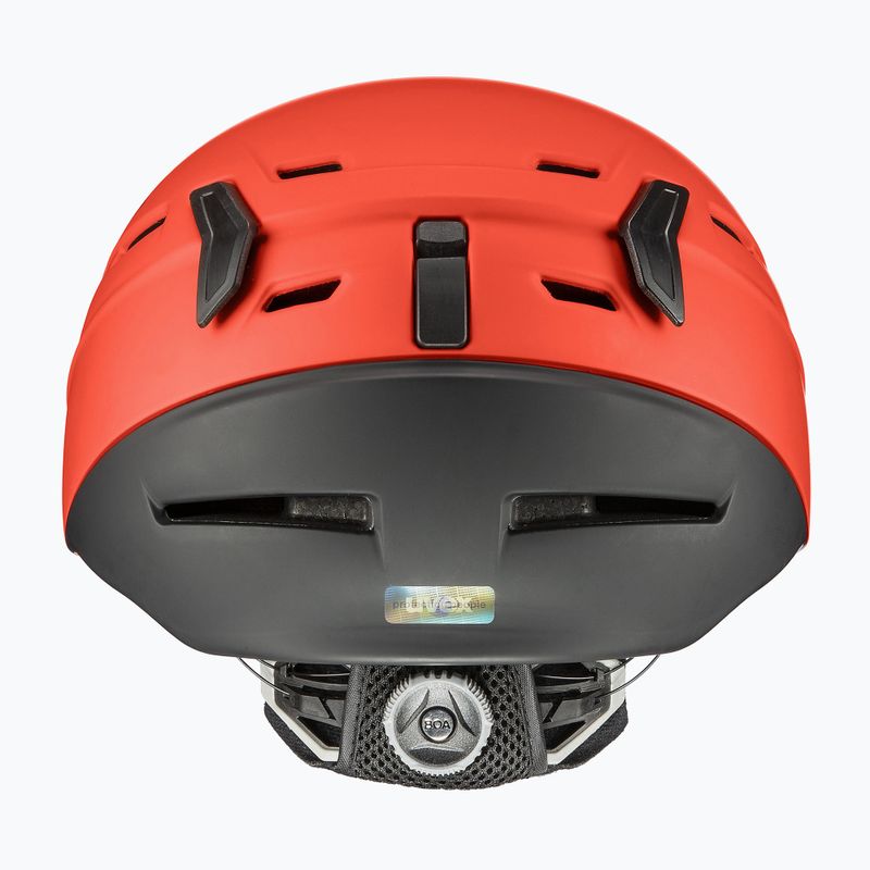 Casco da sci UVEX P.8000 Tour feroce rosso/nero opaco 12