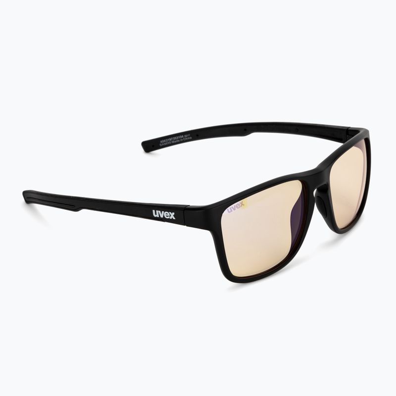Occhiali da sole UVEX Retina Blue CV nero opaco/giallo