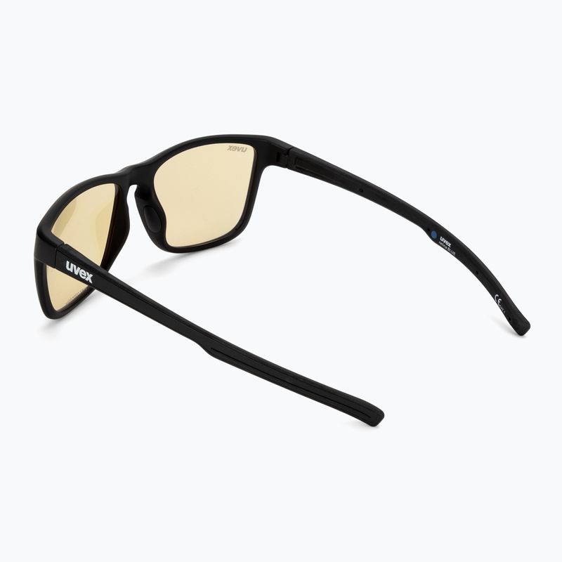 Occhiali da sole UVEX Retina Blue CV nero opaco/giallo 2