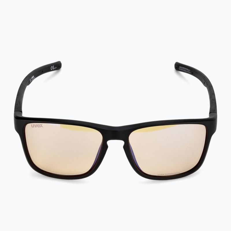 Occhiali da sole UVEX Retina Blue CV nero opaco/giallo 3