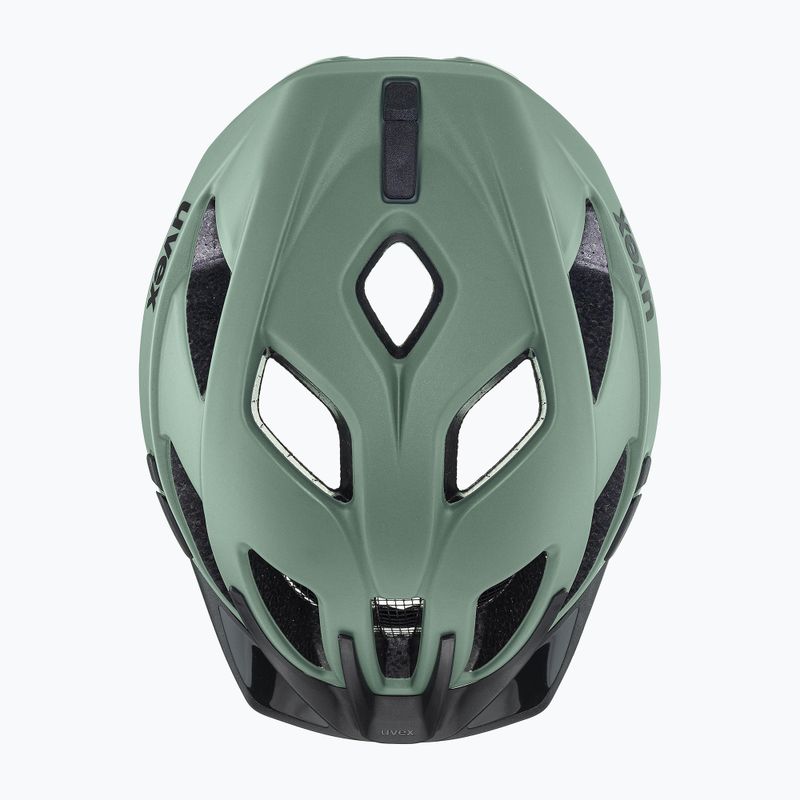 Casco da bici UVEX Active CC verde muschio/nero opaco 4