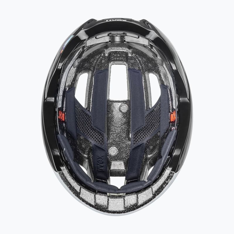 Casco da bici UVEX Rise CC cloud/nero 10