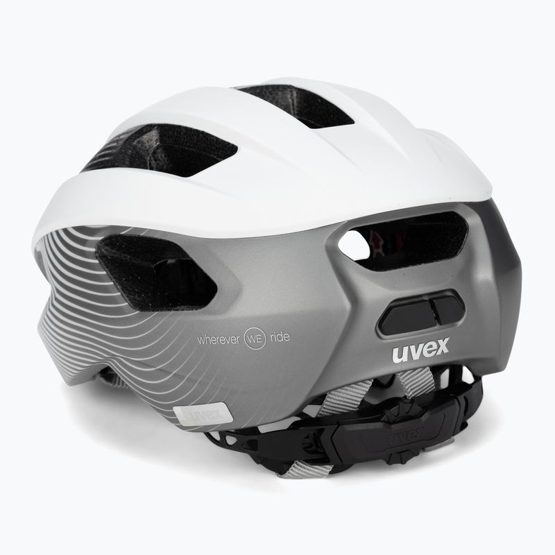 Casco da bicicletta da donna UVEX Rise CC WE bianco/grigio 4