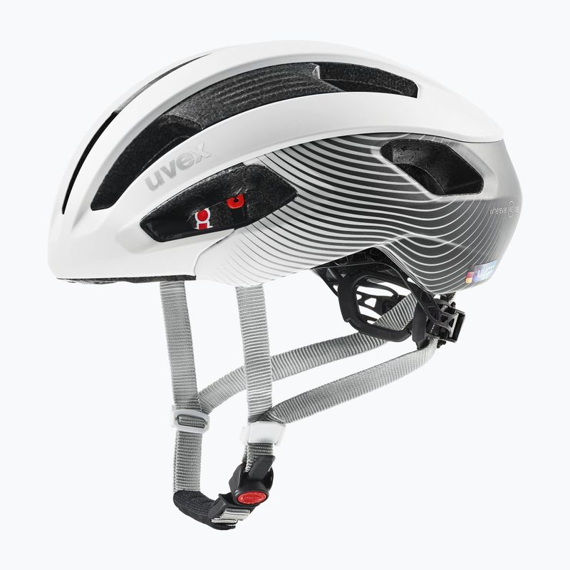 Casco da bicicletta da donna UVEX Rise CC WE bianco/grigio 6