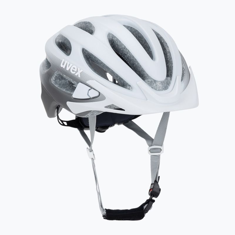 Casco da bicicletta UVEX True CC WE bianco/grigio opaco