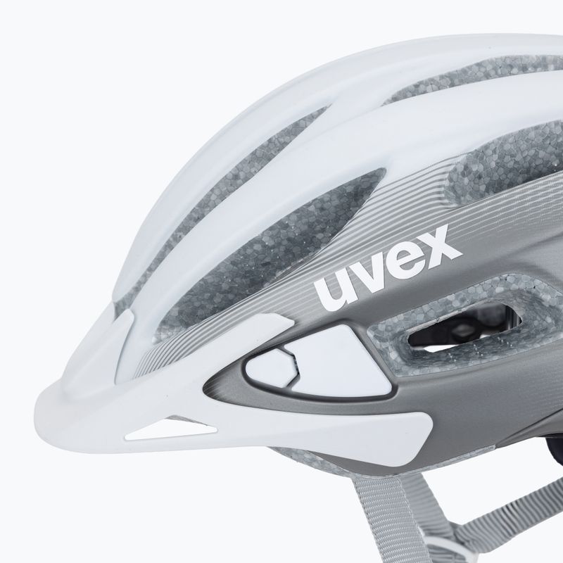 Casco da bicicletta UVEX True CC WE bianco/grigio opaco 7