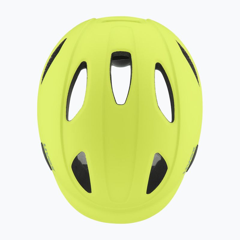 Casco da bici per bambini UVEX Oyo giallo neon/verde muschio opaco 9