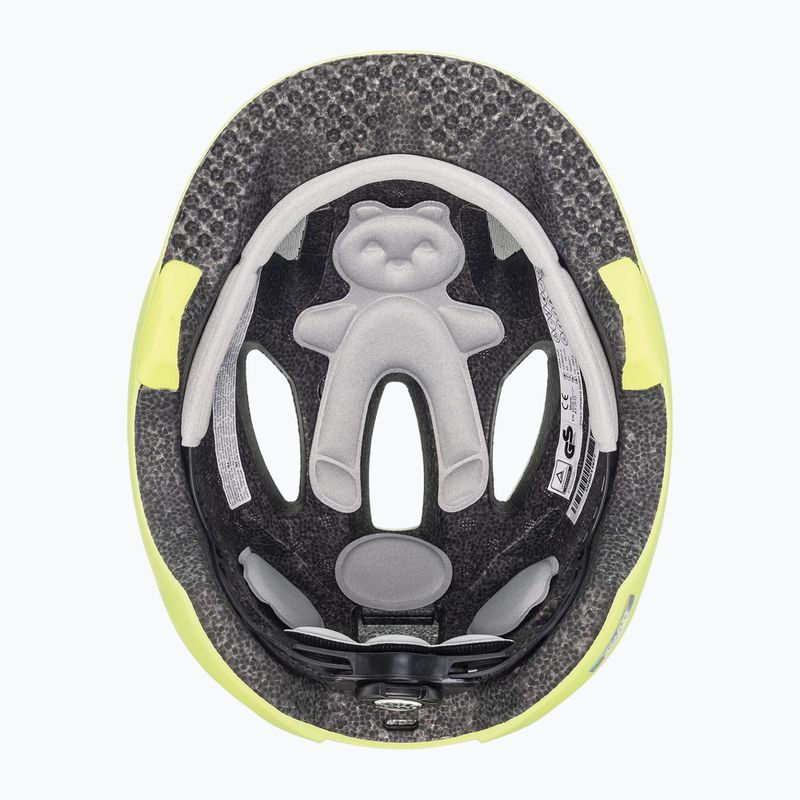 Casco da bici per bambini UVEX Oyo giallo neon/verde muschio opaco 10