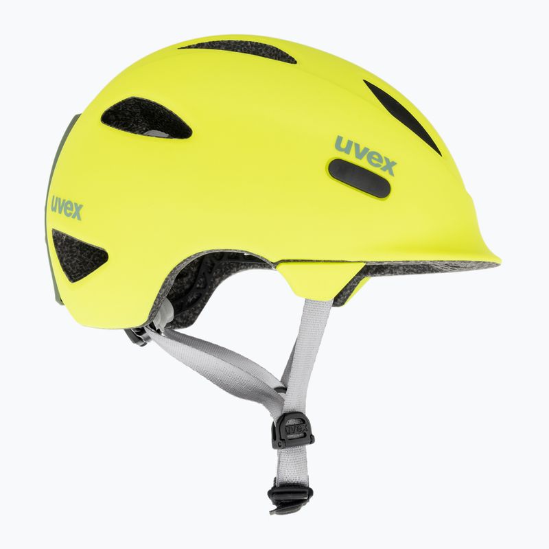 Casco da bici per bambini UVEX Oyo giallo neon/verde muschio opaco 4