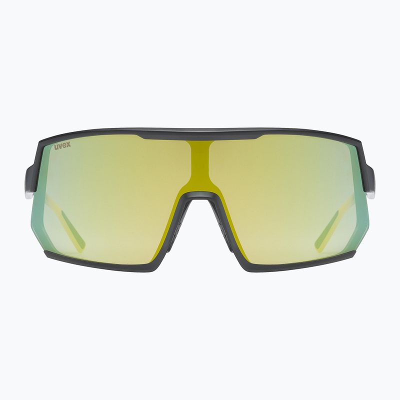UVEX Sportstyle 235 occhiali da sole sunbee nero opaco/giallo specchiato 2