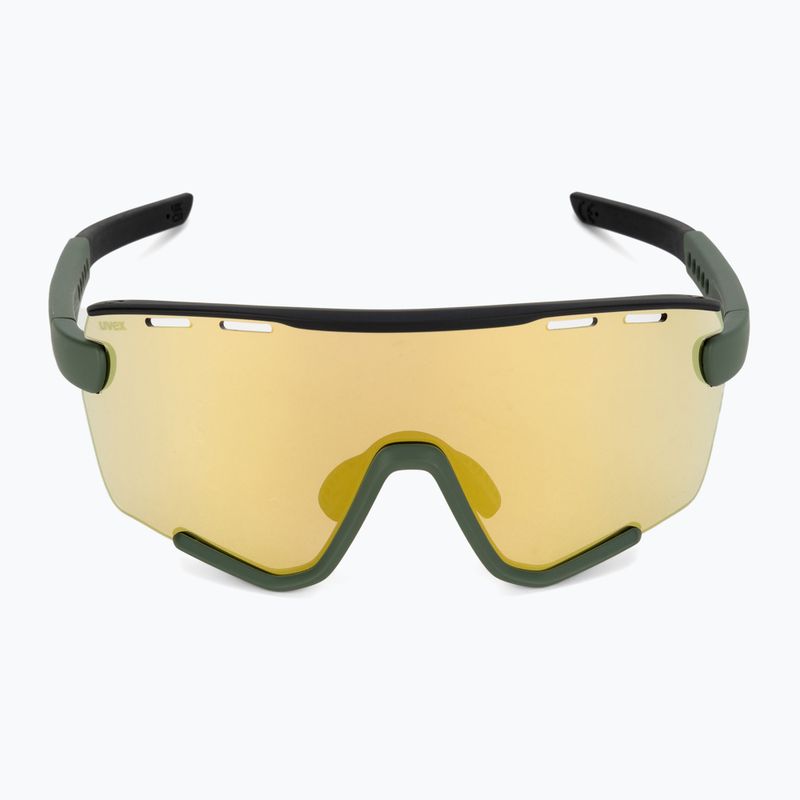 Occhiali da sole UVEX Sportstyle 236 Set verde muschio nero opaco/giallo specchio 4