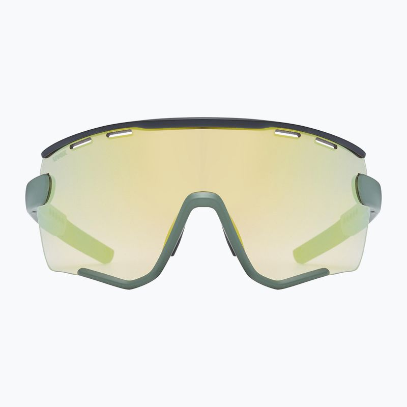 Occhiali da sole UVEX Sportstyle 236 Set verde muschio nero opaco/giallo specchio 8