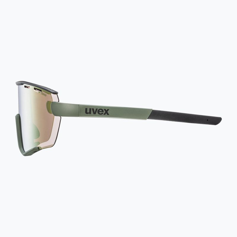 Occhiali da sole UVEX Sportstyle 236 Set verde muschio nero opaco/giallo specchio 9