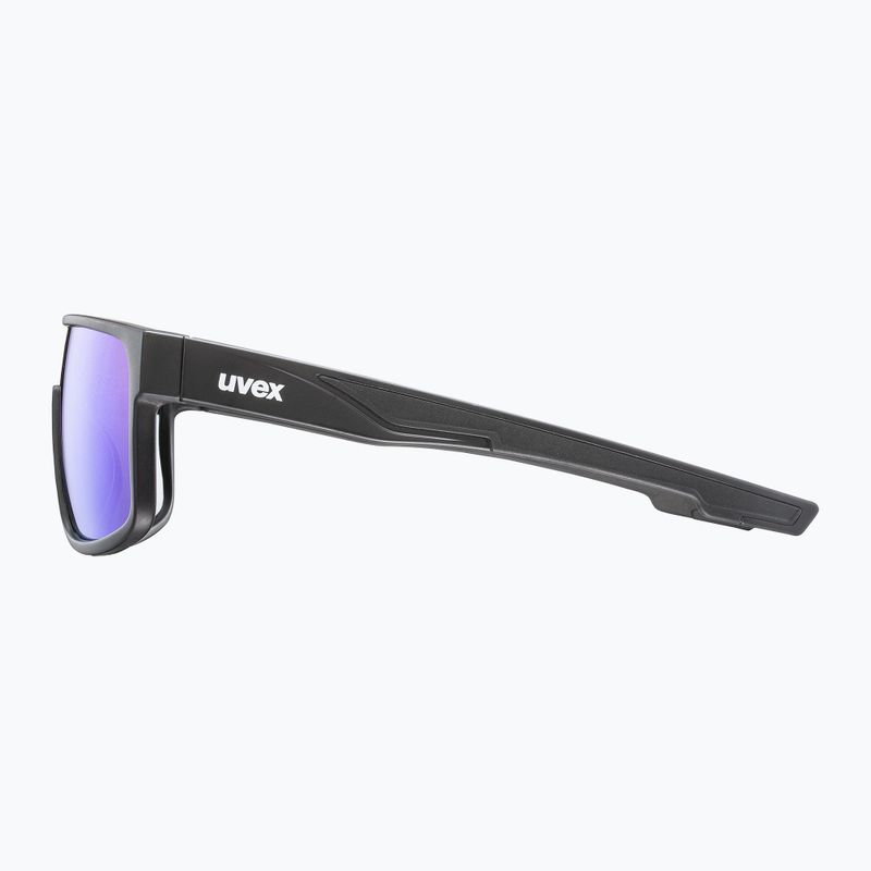 Occhiali da sole UVEX Lgl 51 nero opaco/verde specchio 7
