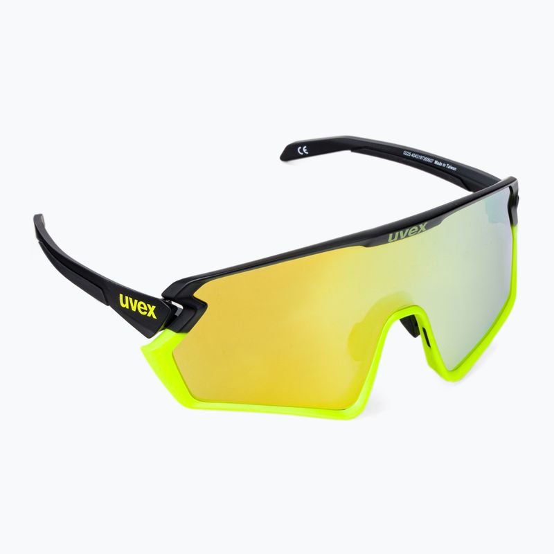 Occhiali da sole UVEX Sportstyle 231 2.0 nero giallo mat/giallo specchio