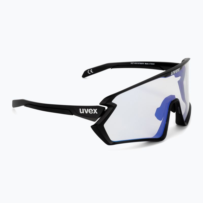Occhiali da sole UVEX Sportstyle 231 2.0 V nero opaco/blu specchiante