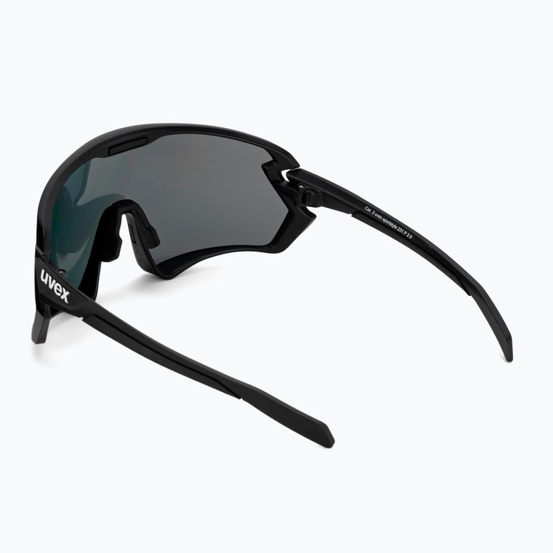 Occhiali da sole UVEX Sportstyle 231 2.0 P nero opaco/rosso specchiante 2
