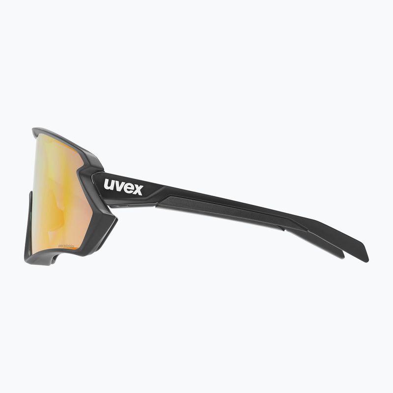 Occhiali da sole UVEX Sportstyle 231 2.0 P nero opaco/rosso specchiante 7